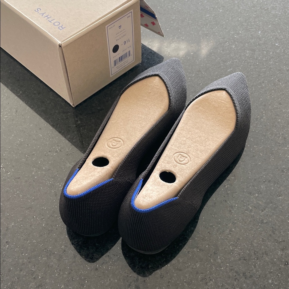 Rothy's Black and Blue Women's Flats